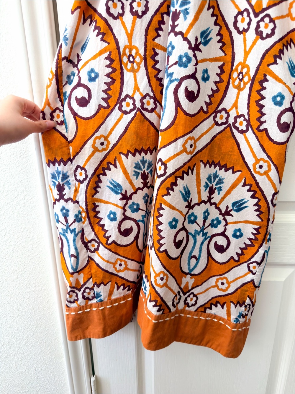 Johanna Ortiz Couscous Joy Midi Dress Shells Print 8 EUC - Picture 3 of 8